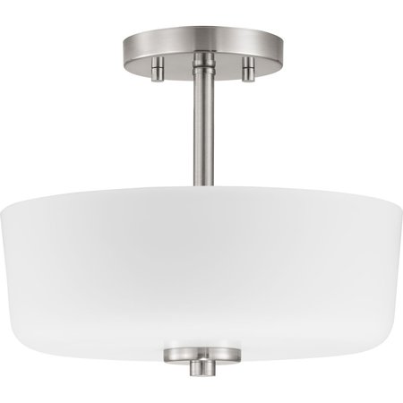 PROGRESS LIGHTING Tobin Collection Two-Light 12-1/4" Semi-Flush Convertible P350137-009